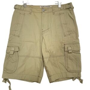 Tommy Bahama Shorts Mens 33 Khaki Cargo Utility Paratrooper Military Army Y2K